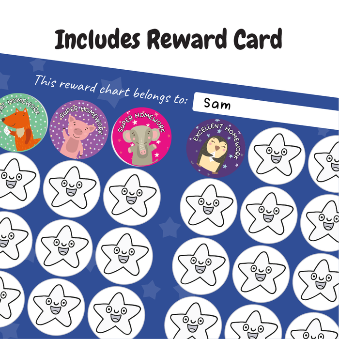Animal Homework Reward Stickers