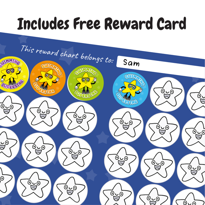 Swimming Superstar Reward Stickers