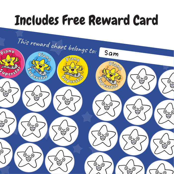 Piano Superstar Reward Stickers