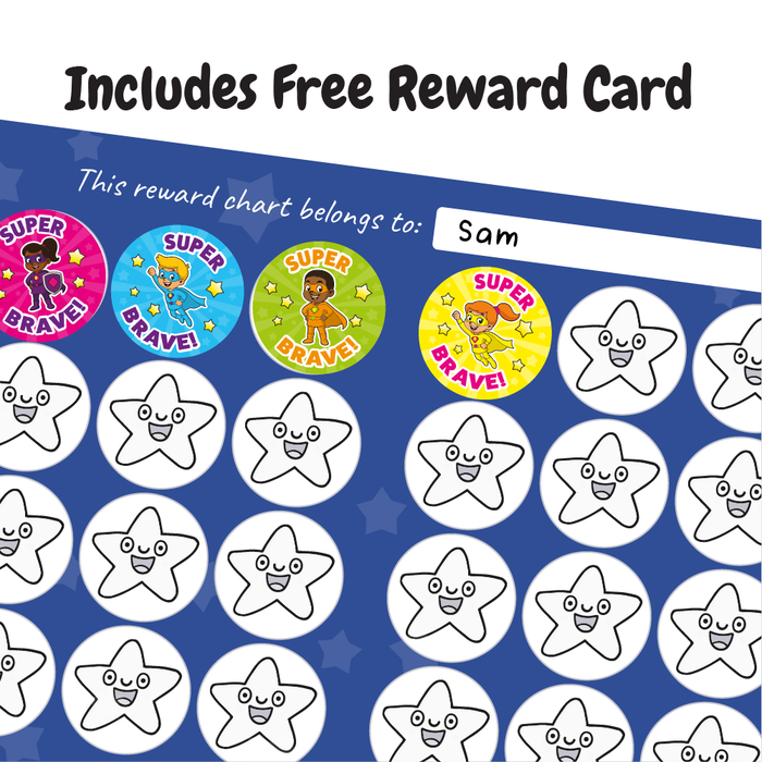 Superhero Bravery Stickers