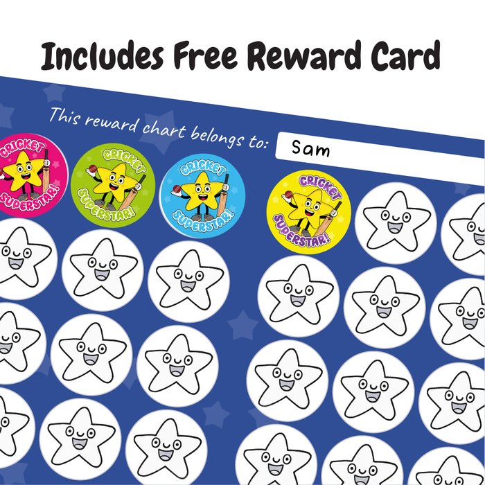 48 Cricket Superstar Reward Stickers