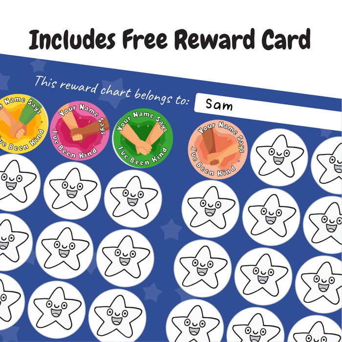 Personalised I've Been Kind Reward Stickers
