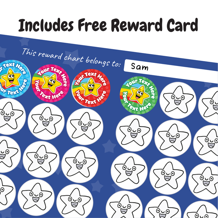 Personalised Rainbow Superstar Reward Stickers