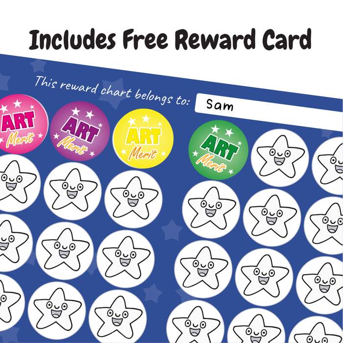Art Merit Reward Stickers