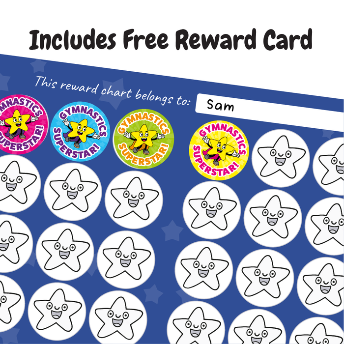 Gymnastics Superstar Star Reward Stickers