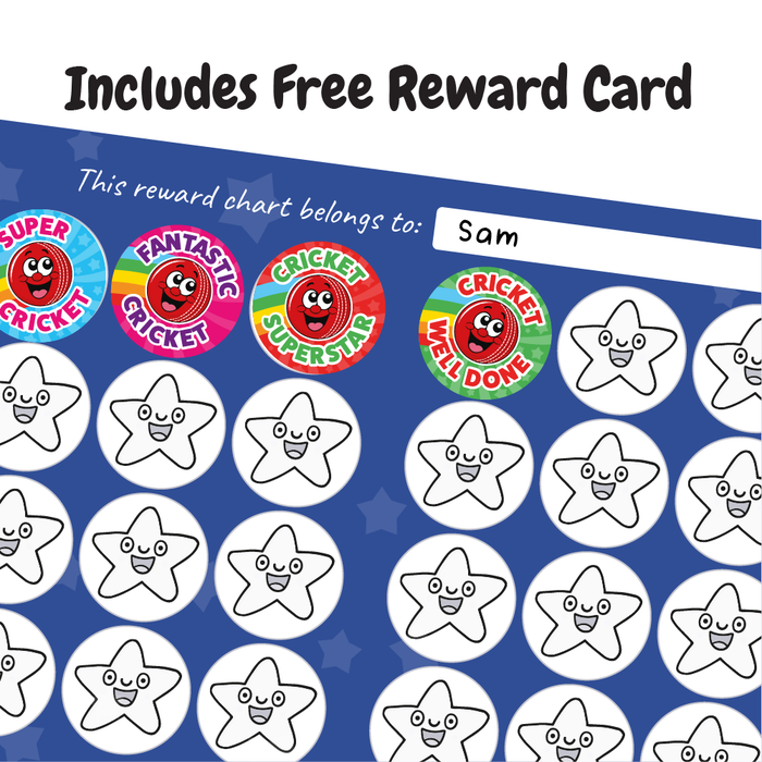 Smiling Cricket Reward Stickers