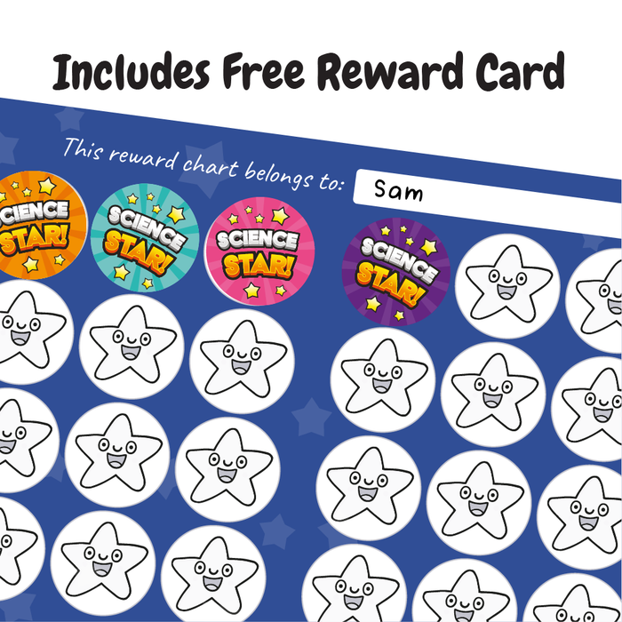 Science Star Reward Stickers