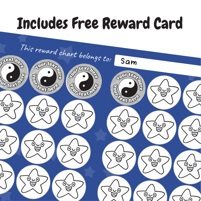 Personalised Yin and Yang Stickers