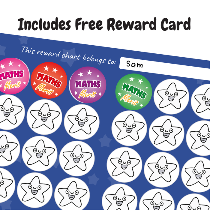 Maths Merit Reward Stickers