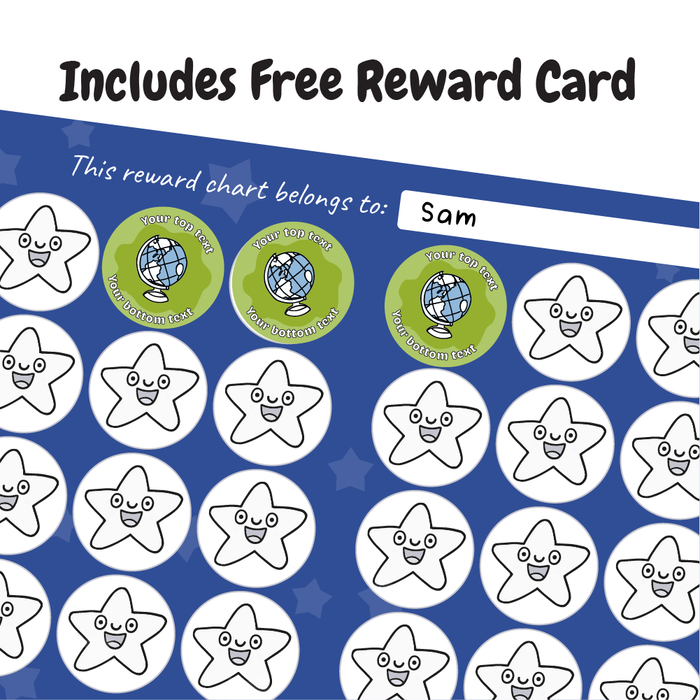 Personalised Geography Reward Stickers