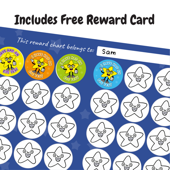 Eye Test Star Reward Stickers