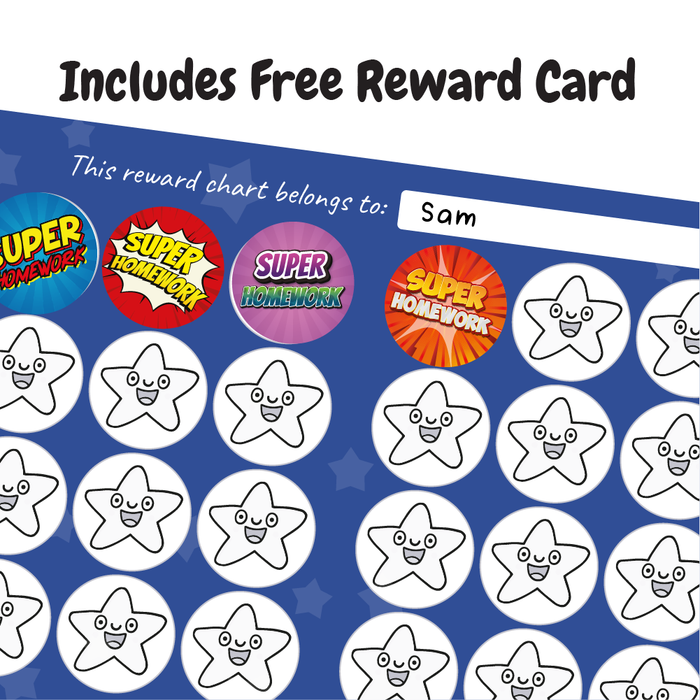 Super Homework Reward Stickers