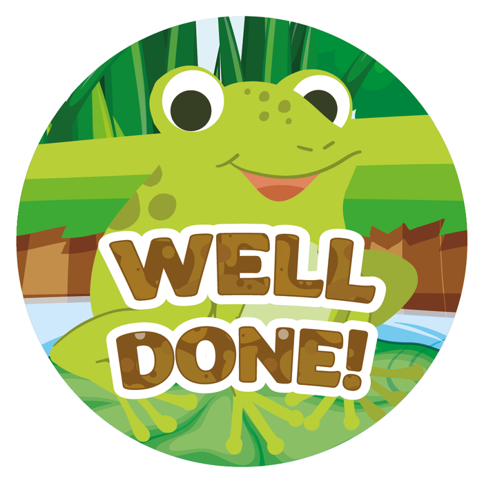 Happy Frog Praise Words Reward Stickers