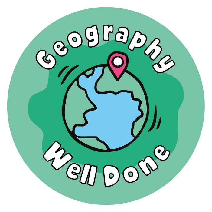Geography Well Done Reward Stickers