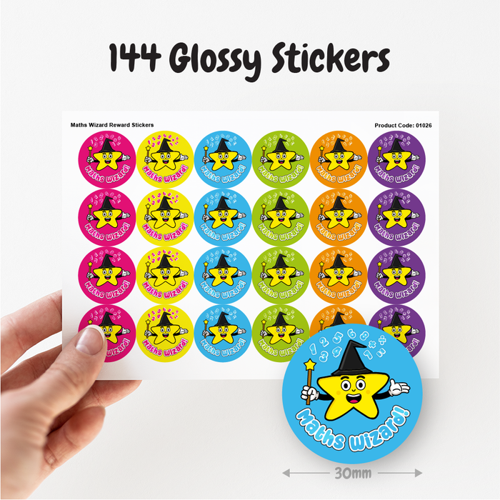Maths Wizard Reward Stickers — MyClassroom