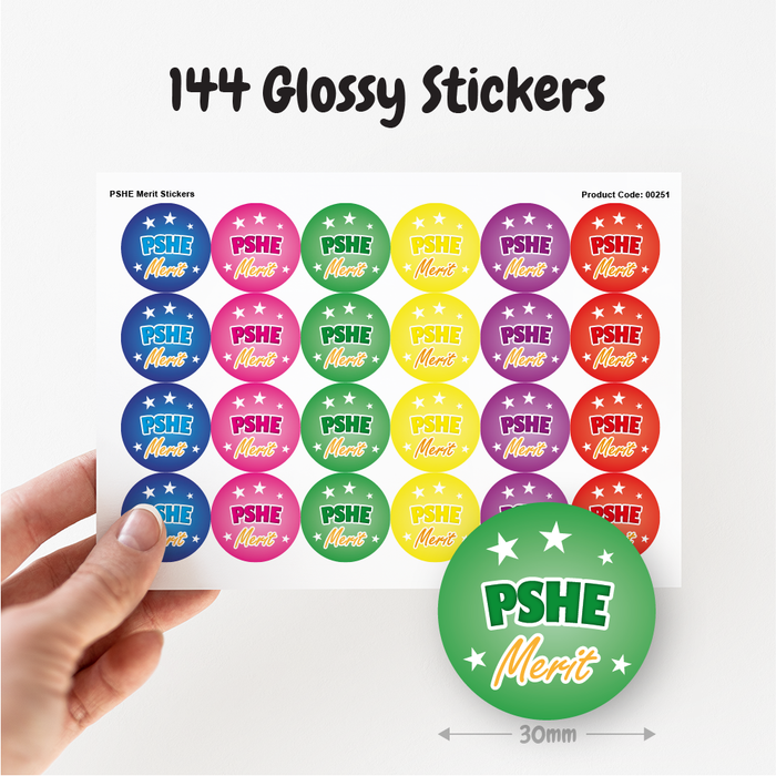 PSHE Merit Reward Stickers