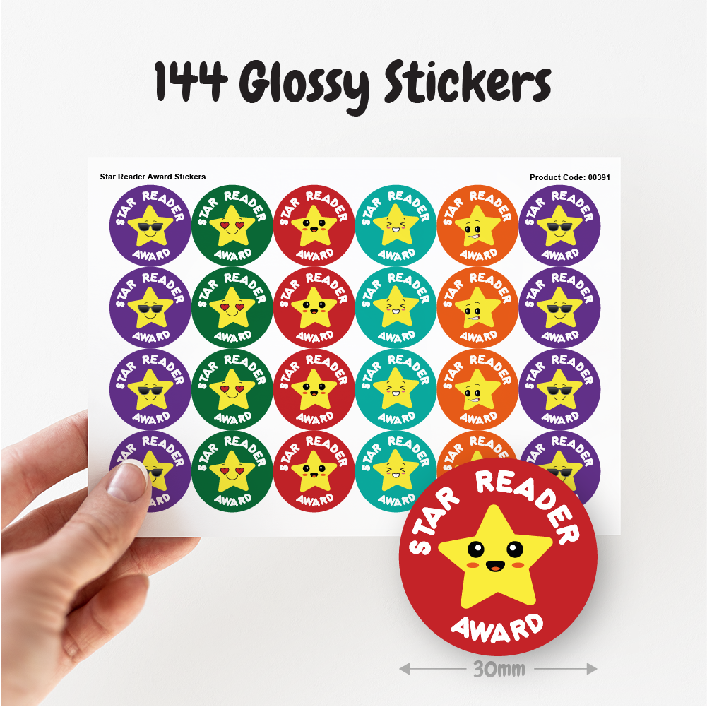 Star Reader Award Stickers — MyClassroom