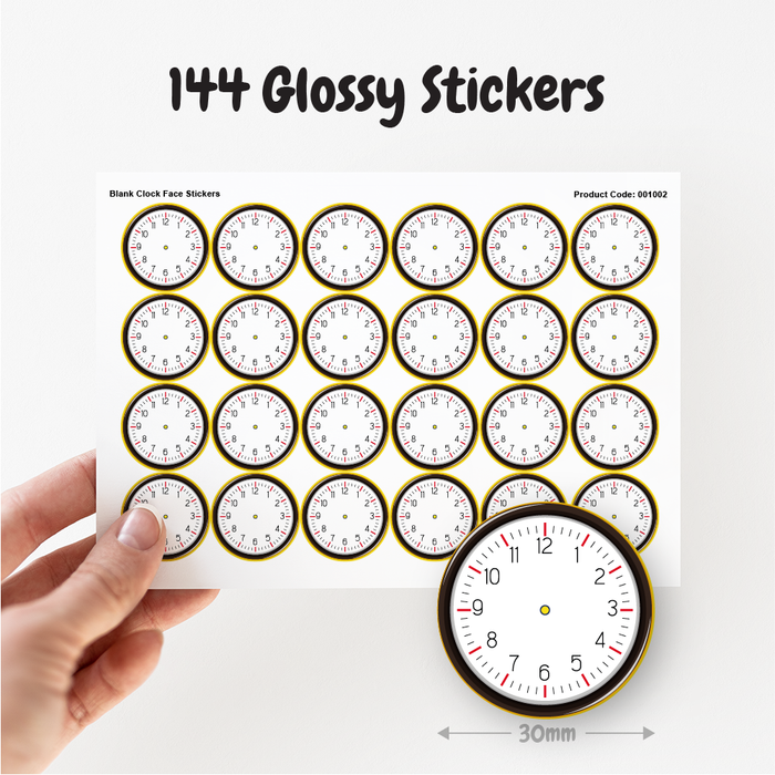 Blank Clock Face Stickers