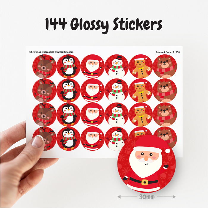 Christmas Characters Reward Stickers