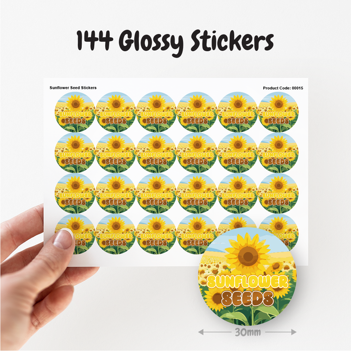 Sunflower Seed Stickers