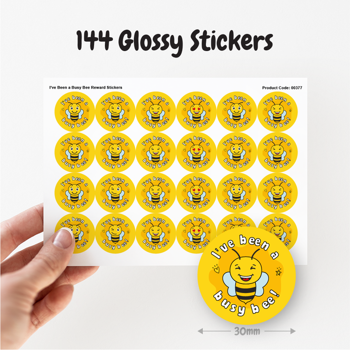 I've Been a Busy Bee Reward Stickers