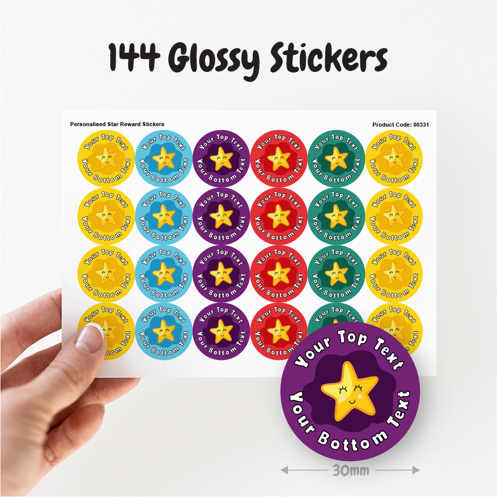 Personalised Star Reward Stickers — MyClassroom