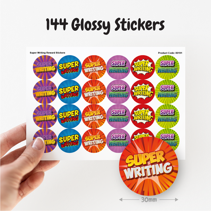 Speed Write Stickers Super Writing Reward Stickers — MyClassroom