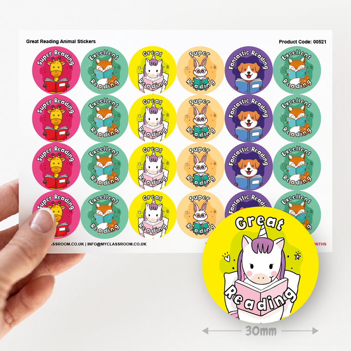 864 Reading Reward Stickers Value Pack (30mm) — MyClassroom