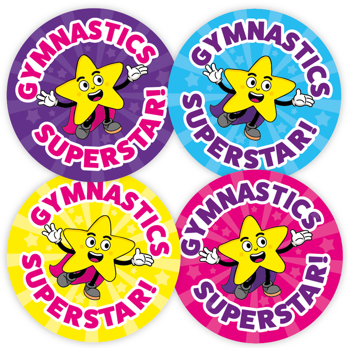 Gymnastics Superstar Star Reward Stickers