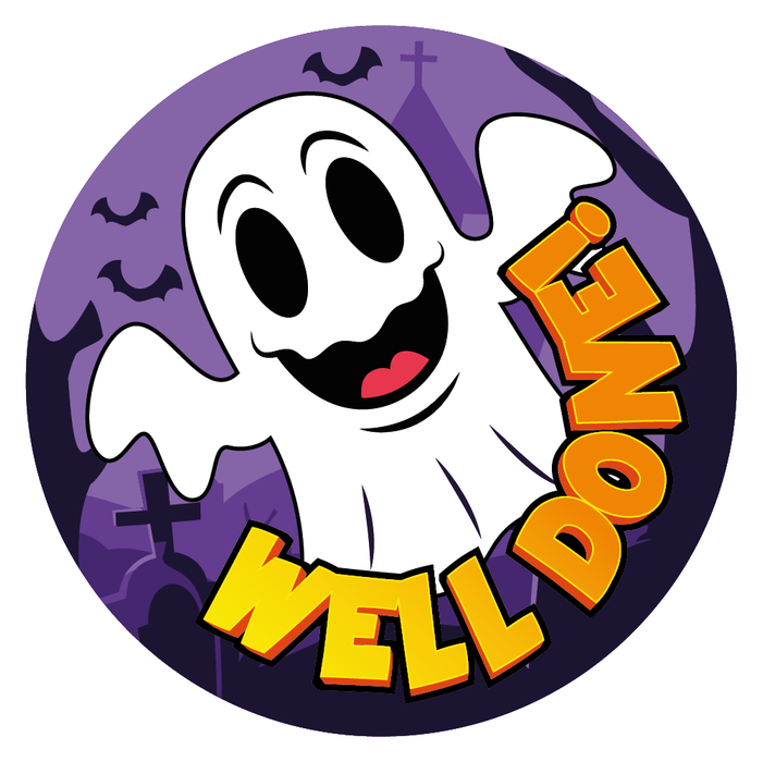 Halloween Characters Praise Words Reward Stickers