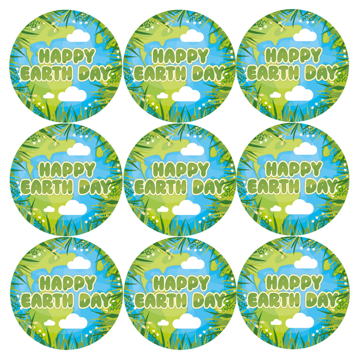 Happy Earth Day Reward Stickers
