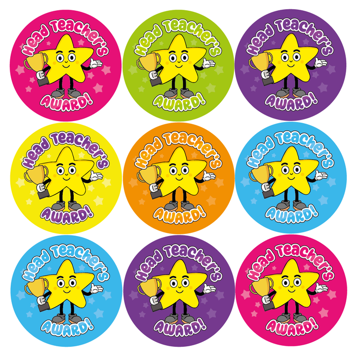 Headteacher's Award Star Reward Stickers