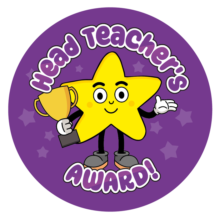 Headteacher's Award Star Reward Stickers