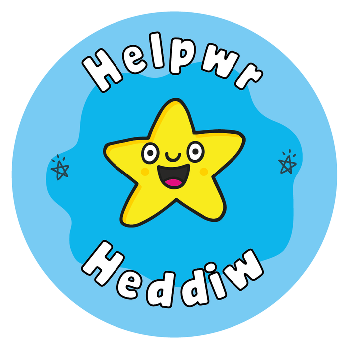 Helpwr Heddiw Superstar Welsh Reward Stickers