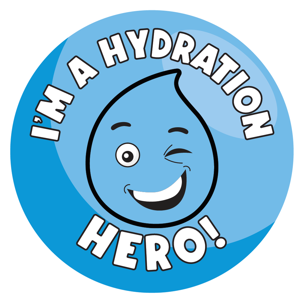 48 Hydration Hero Reward Stickers — MyClassroom