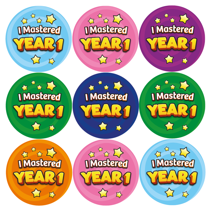 I Mastered Year 1 Reward Stickers