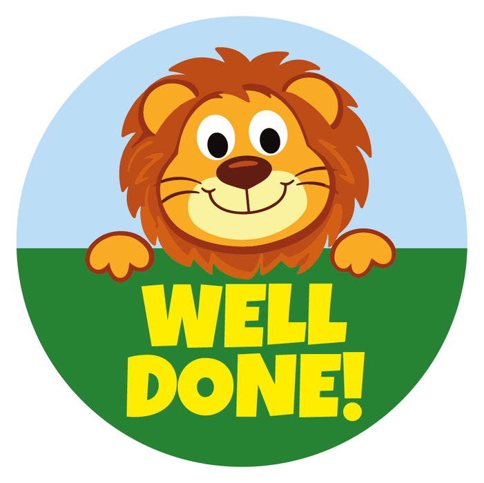 48 Cute Safari Animals Reward Stickers