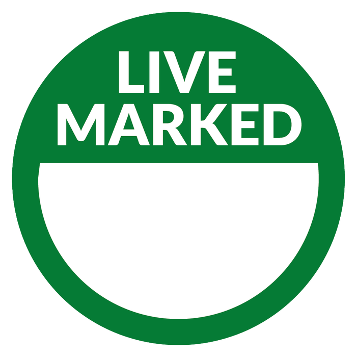 Live Marked Green Marking Stickers