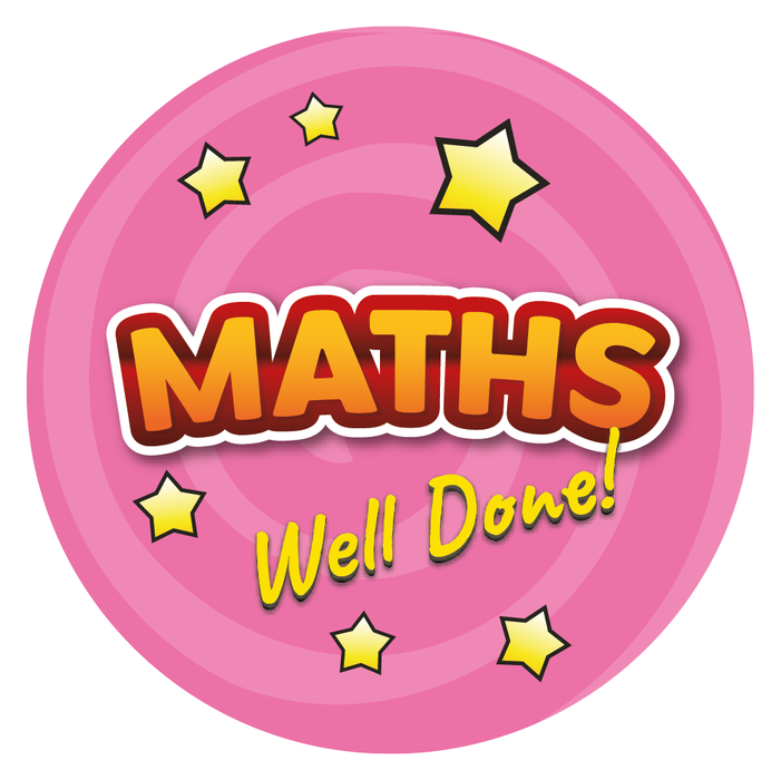 Maths Well Done Reward Stickers