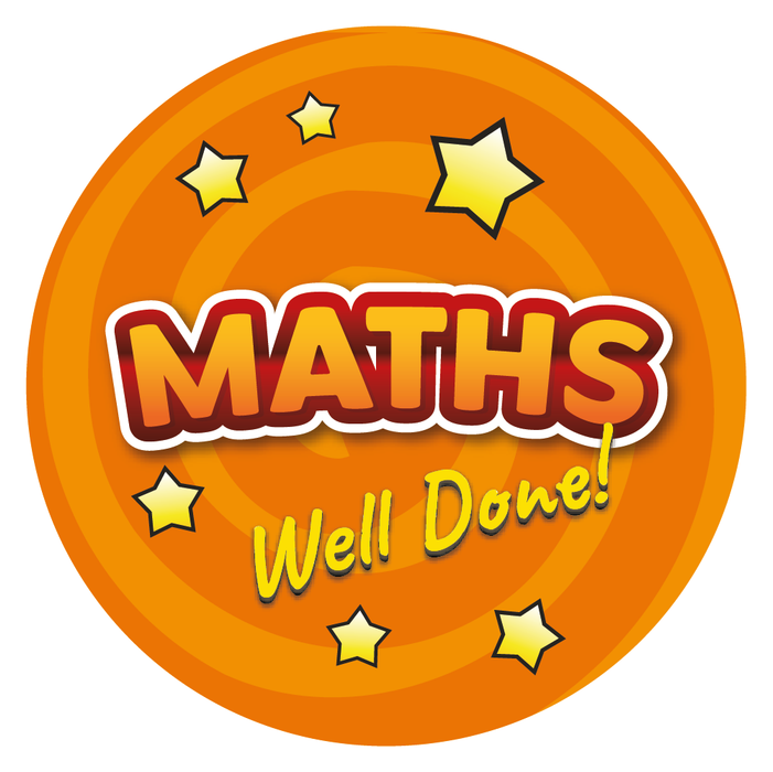 Maths Well Done Reward Stickers