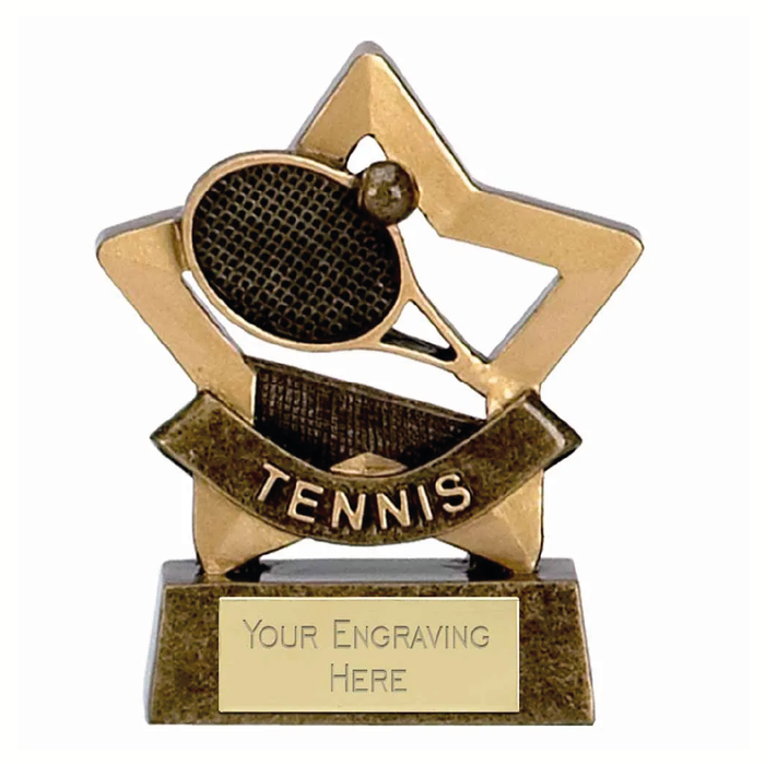 Mini Star Tennis Award Trophy 8cm