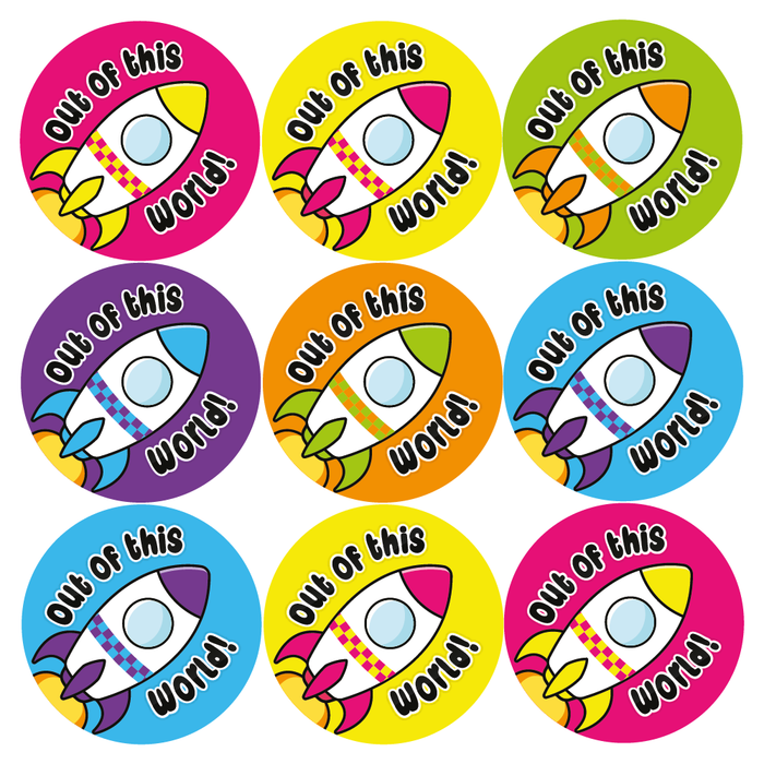 Out Of This World! Space Reward Stickers