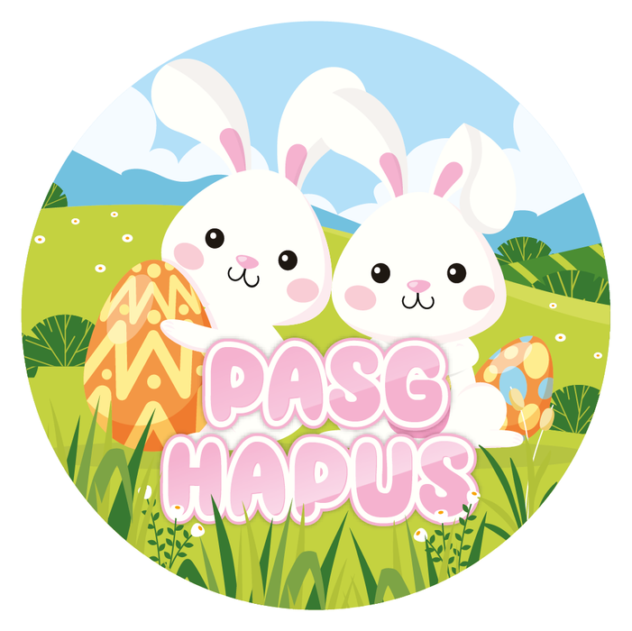 Pasg Hapus / Happy Easter Cute Bunny Reward Stickers