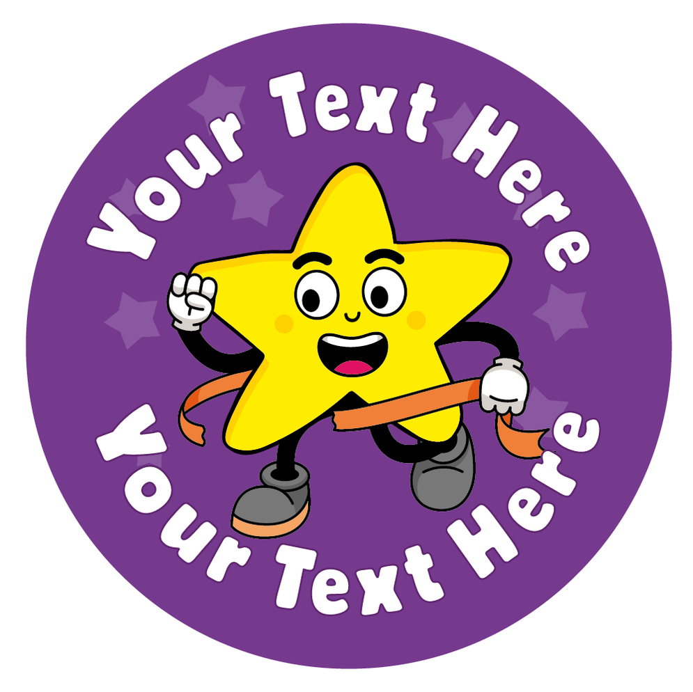 Personalised PE Running Superstar Reward Stickers — MyClassroom