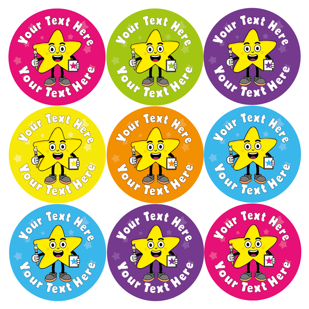 Personalised Art Superstar Reward Stickers — MyClassroom
