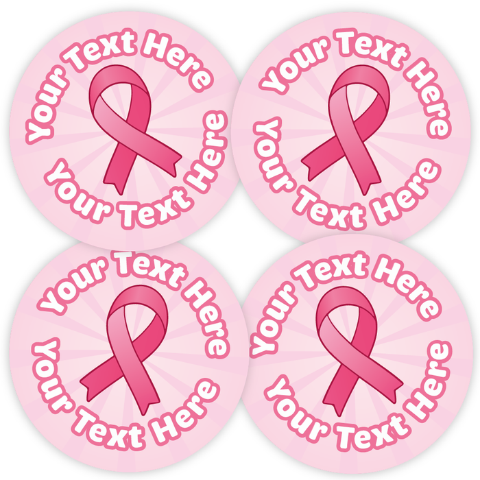Personalised Breast Cancer Awareness Stickers