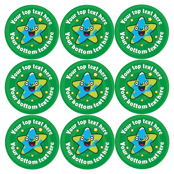 Personalised Geography Reward Stickers