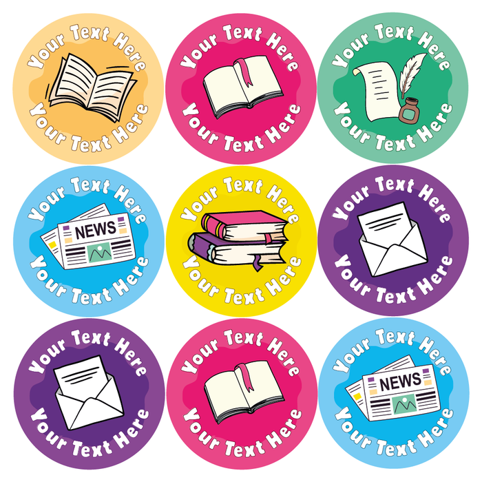 Personalised English Well Done Reward Stickers