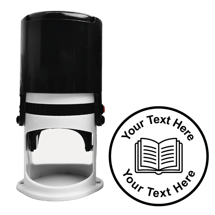 Personalised Book Self Inking Rubber Stamp 30mm