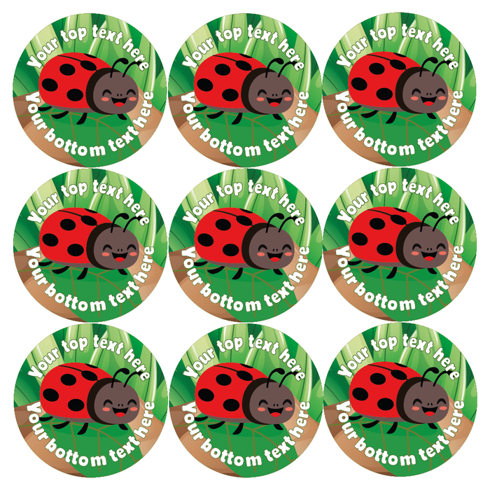 Personalised Ladybird Reward Stickers